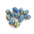 Margele sticla OR12 bleu Au 5b